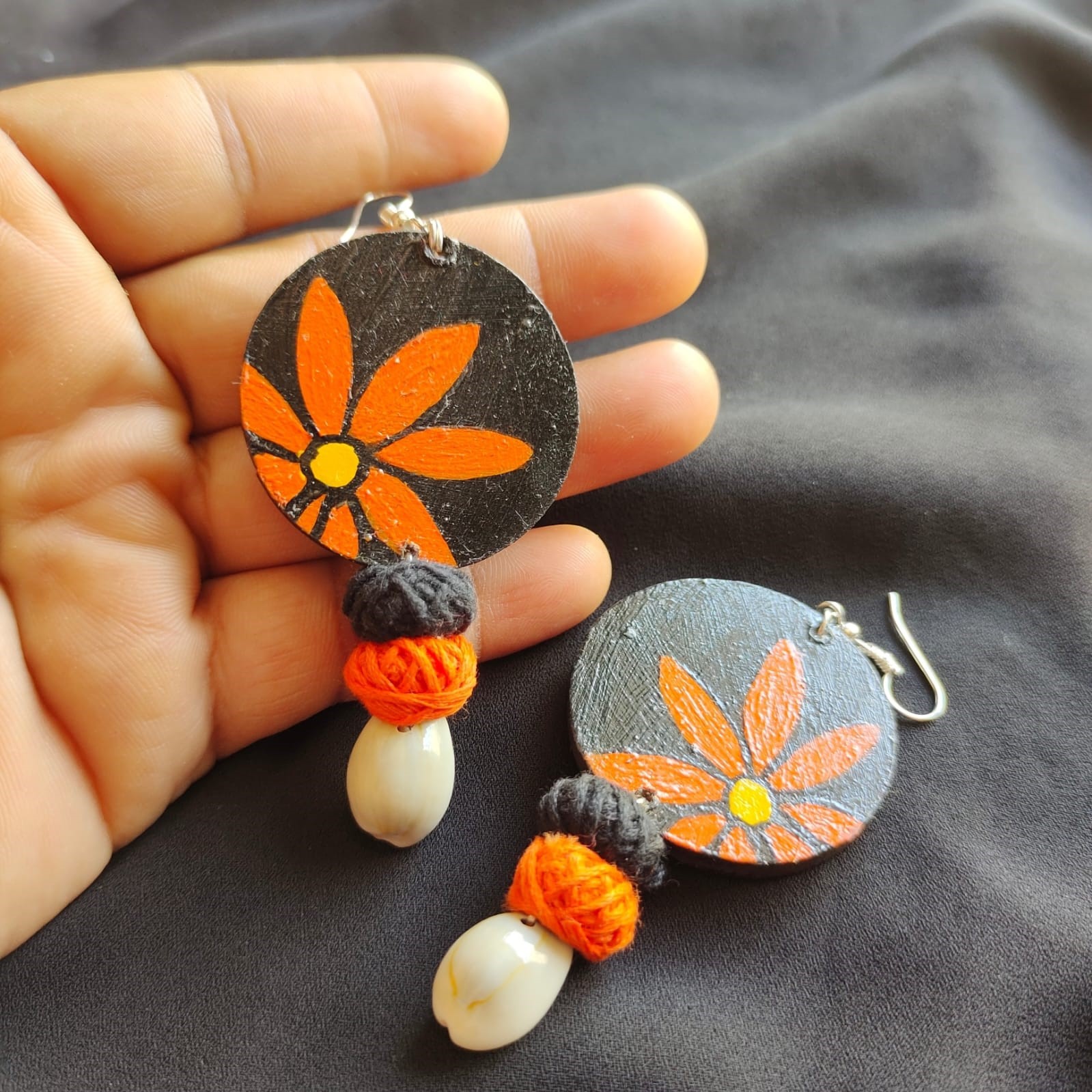 hand-painted earrings