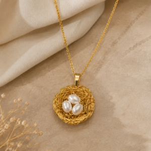 Bird's Nest Pearl Pendant