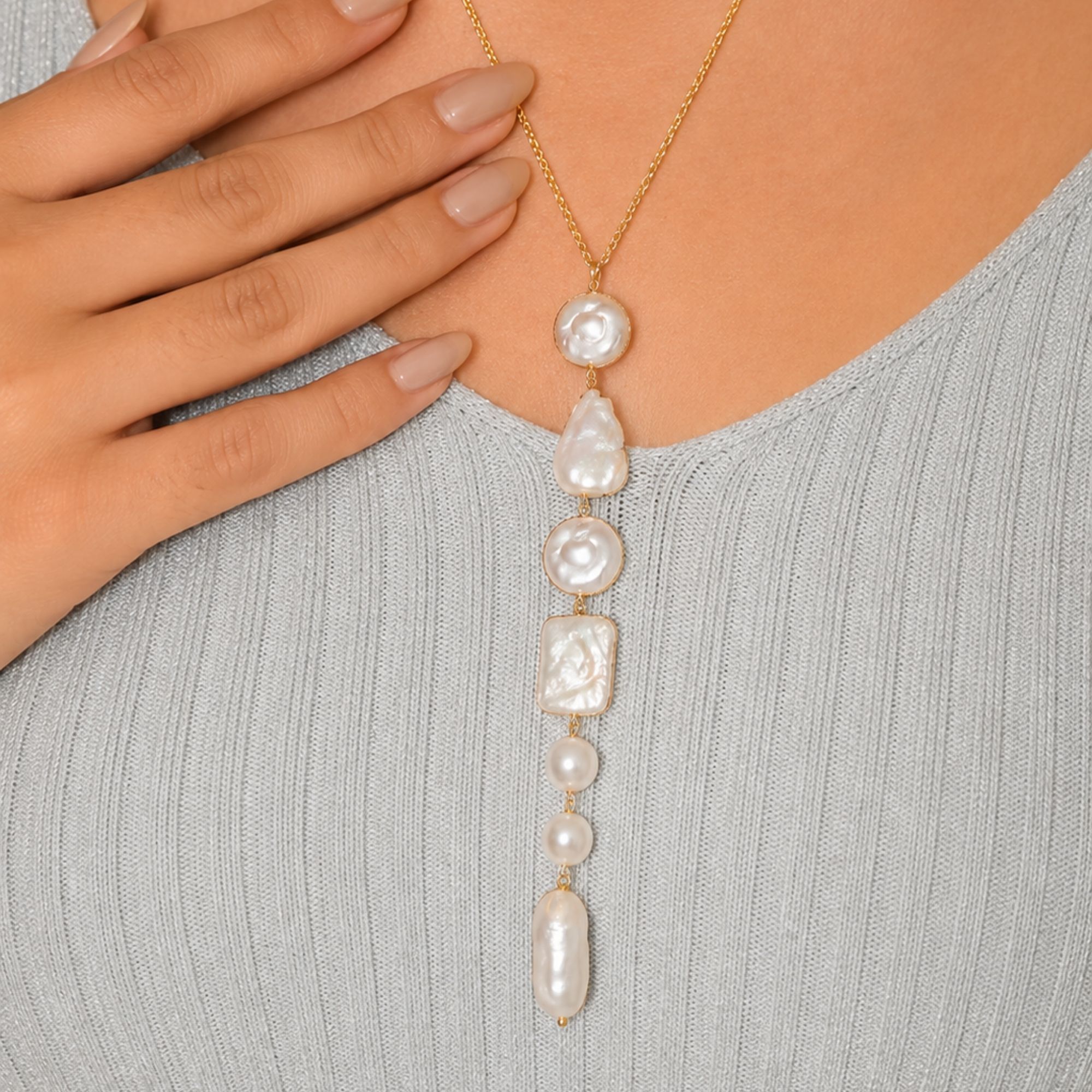 Freshwater Pearl Drop Necklace Set - MIX , MATCH OR SET! - Image 5