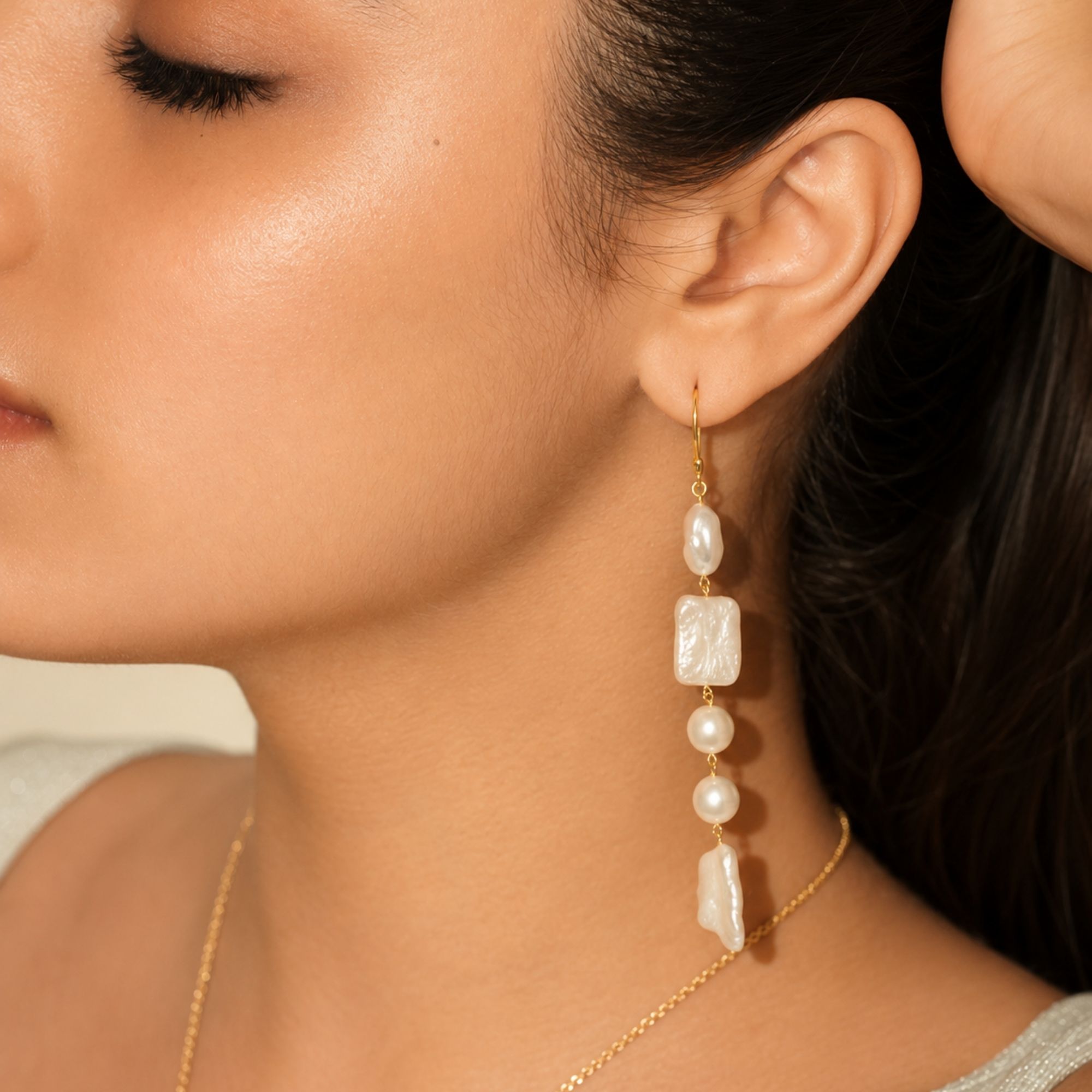 Freshwater Pearl Drop Necklace Set - MIX , MATCH OR SET! - Image 4