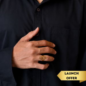 Celestial Trio Copper Finger Ring (Men)