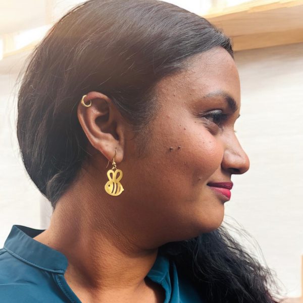 Golden Bees Earrings - Image 3