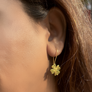 four-leaf clover earrings