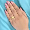 Crescent Moon Finger Ring