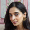 Gold Floral Studs - Image 4
