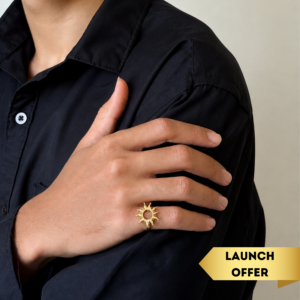 Sun Brass Finger Ring (Men)