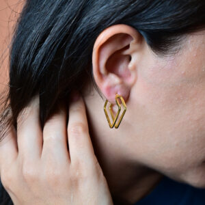 Linea square duo hoop