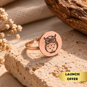 Owl Copper Finger Ring (Men)