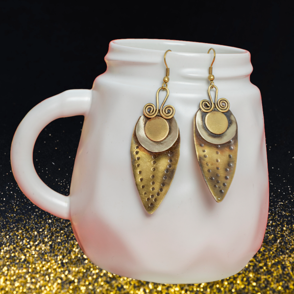 Ethnic Earrings - Leaf Motif