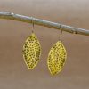 Golden Leaves Earrings - Image 2