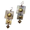 Hammered Danglers Earrings - Image 2